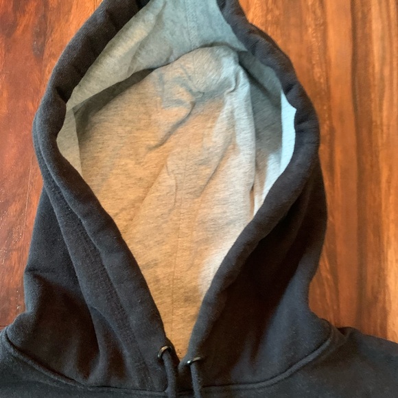 Champion Power Blend Cotton Blend Black Fleece Hoodie Sweatshirt Mens Small S - Picture 5 of 9